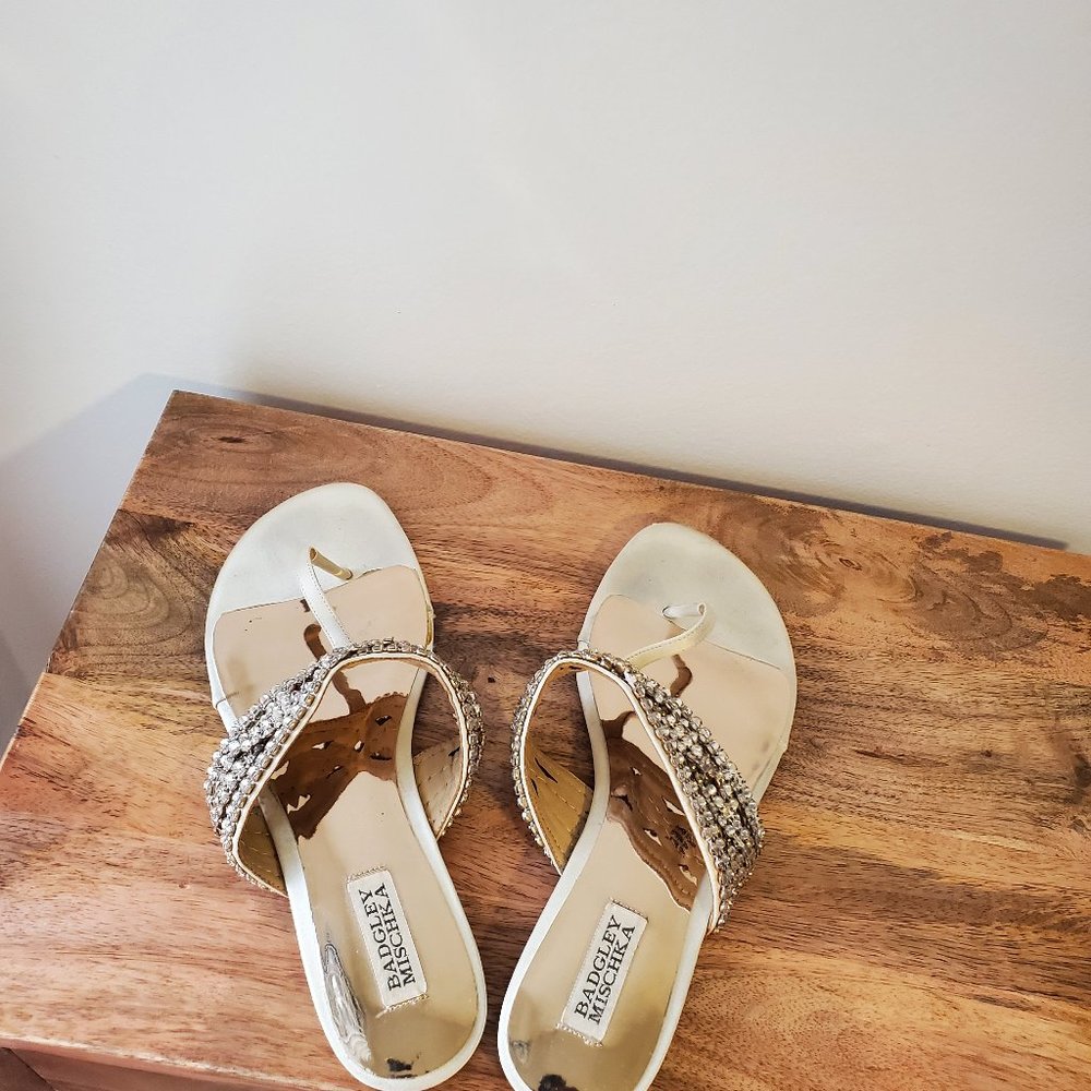 Badgley Mishka rhinestone slides